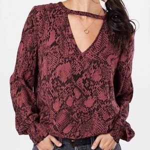 Daytrip pink lepord blouse